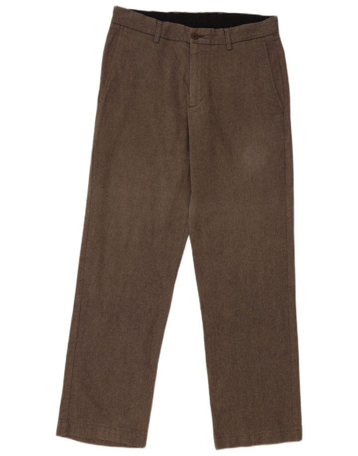 Zara Pantalón chino recto para hombre EU 40 Medium W31 L30 Poliéster gris
