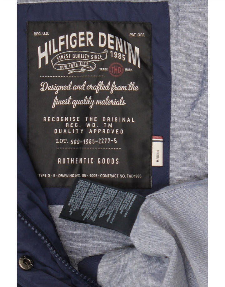 Tommy Hilfiger Chaqueta utilitaria con capucha para mujer UK 12 Medium Azul marino