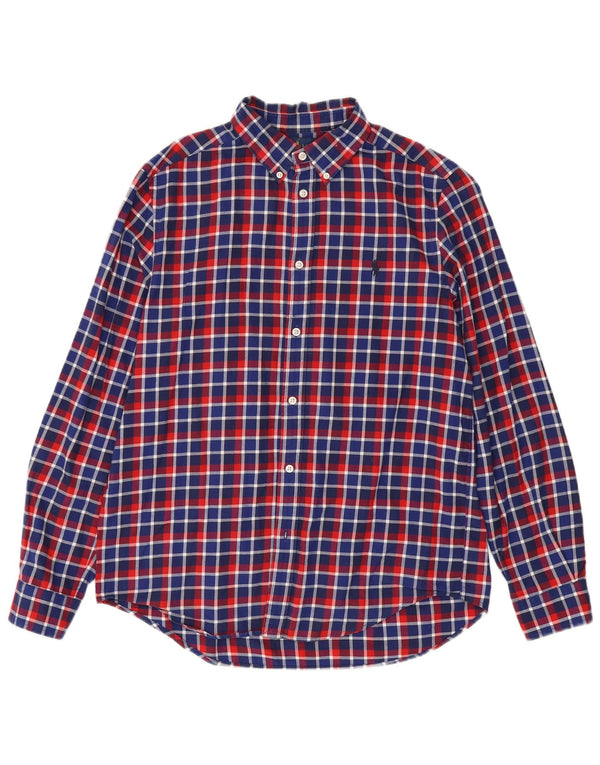 Ralph Lauren Camisa de franela para niño 15-16 años XL Algodón a cuadros multicolor