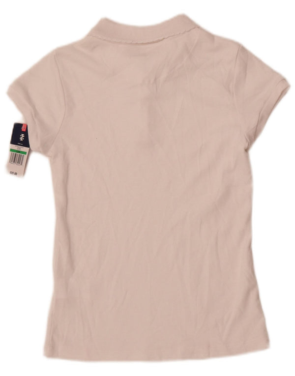 Izod Polo Niña 13-14 Años Grande Blanco Algodón