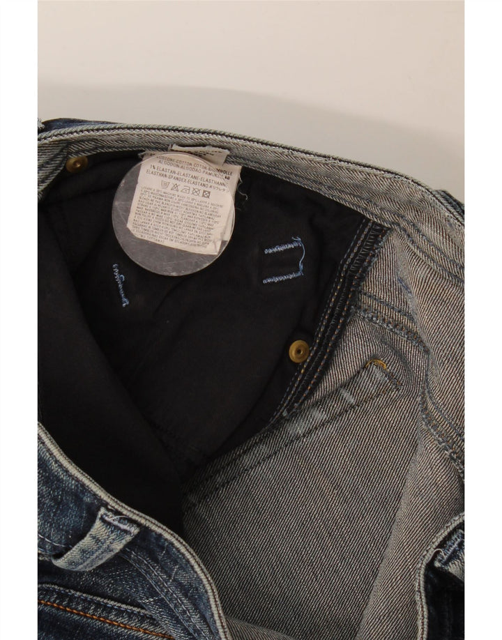 Diesel Jeans Rectos Desgastados Para Hombre W30 L28 Algodón Azul