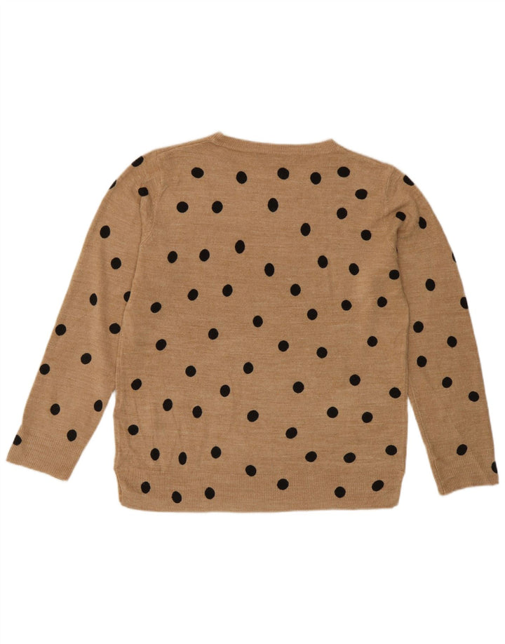 Marks & Spencer Suéter tipo jersey con cuello redondo para mujer UK 40 Medium Black Spotted