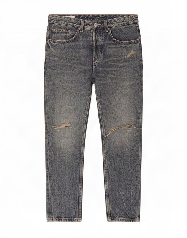Zara Jeans cónicos desgastados para hombre EU 40 Medium W31 L27 Algodón azul