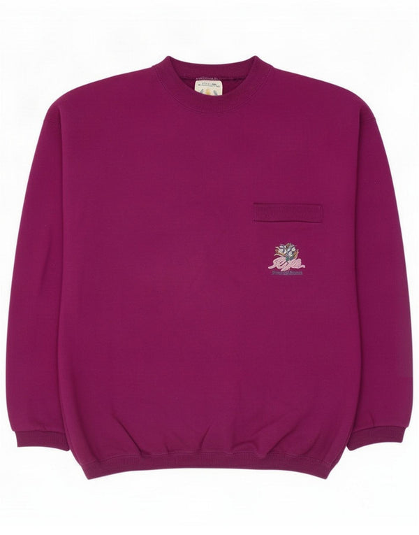 Rifle Sudadera para hombre Jumper Medium Purple Cotton