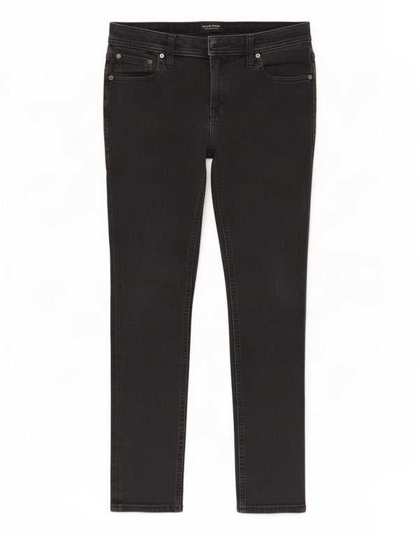 Jack & Jones Mens Liam Skinny Jeans W31 L28 Algodón Negro