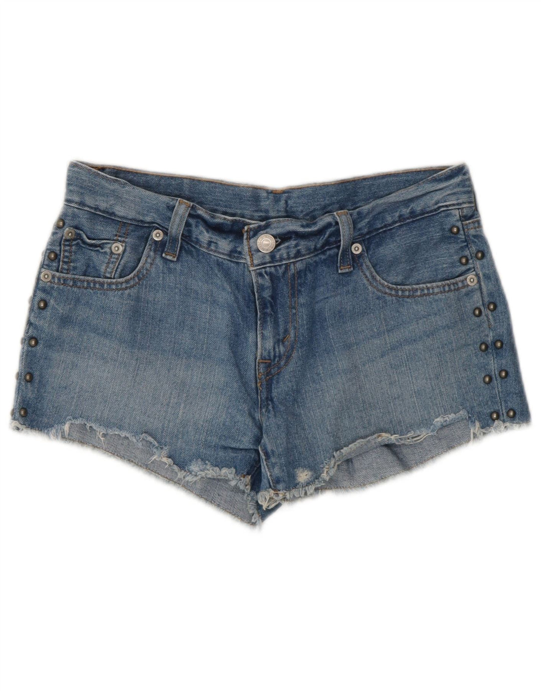 Levi's Mujer Denim Shorts Vaqueros W26 Small Azul Algodón
