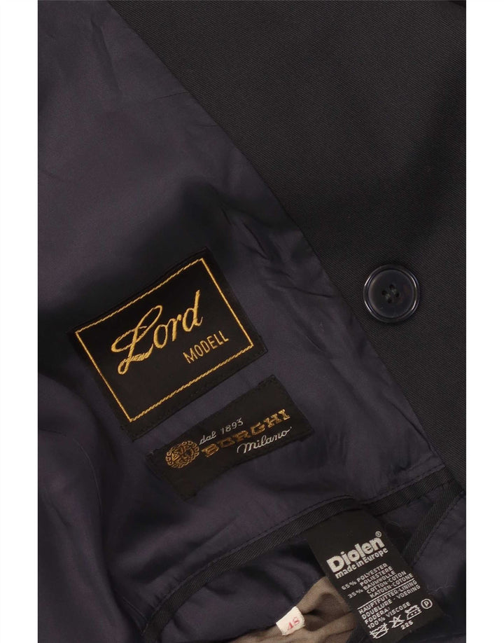 Gabardina cruzada para hombre Burghi IT 48 medium Azul marino Poliéster