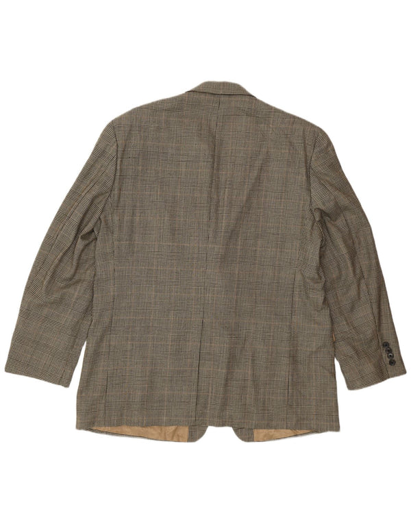 Polo Ralph Lauren Chaqueta tipo blazer de 2 botones para hombre UK 44 2XL Beige Houndstooth