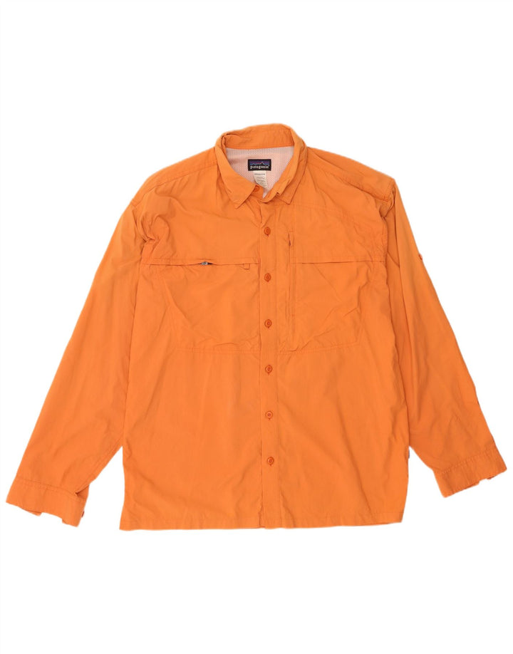 Camisa Patagonia Hombre Mediana Naranja Nylon