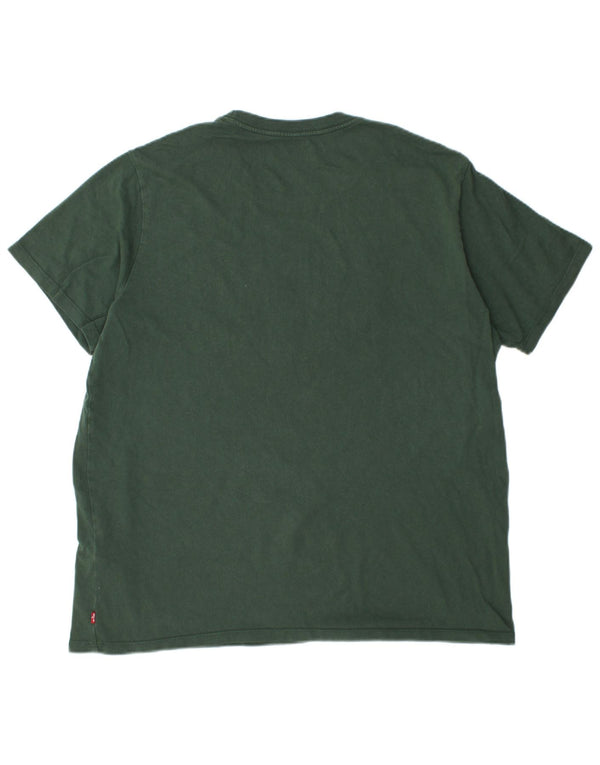 Levi's Camiseta Gráfica Estándar para Hombre Top XL Algodón Verde