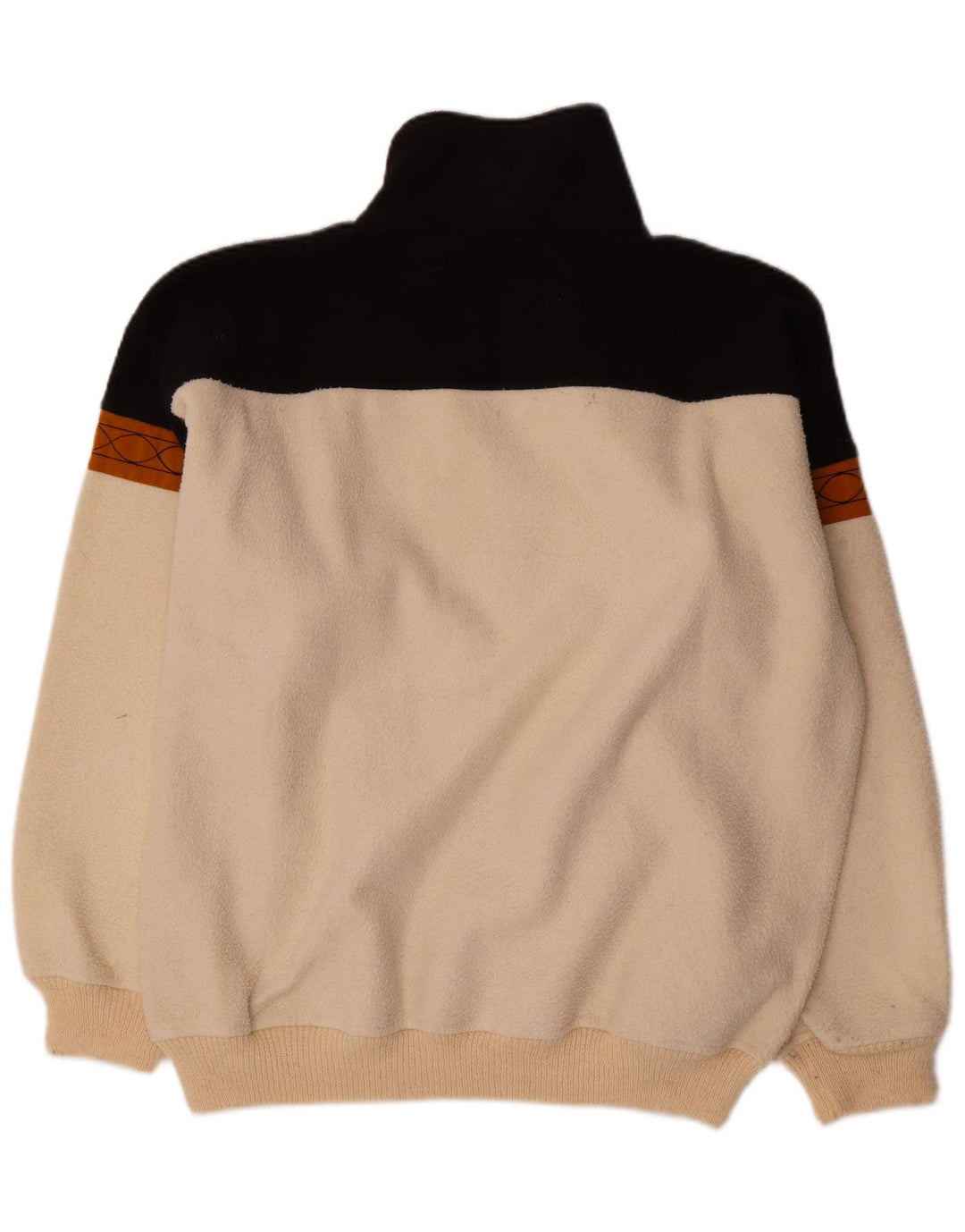 Silvy Hombre Jersey De Forro Polar Con Cremallera XL Blanco Roto Poliéster Color Block
