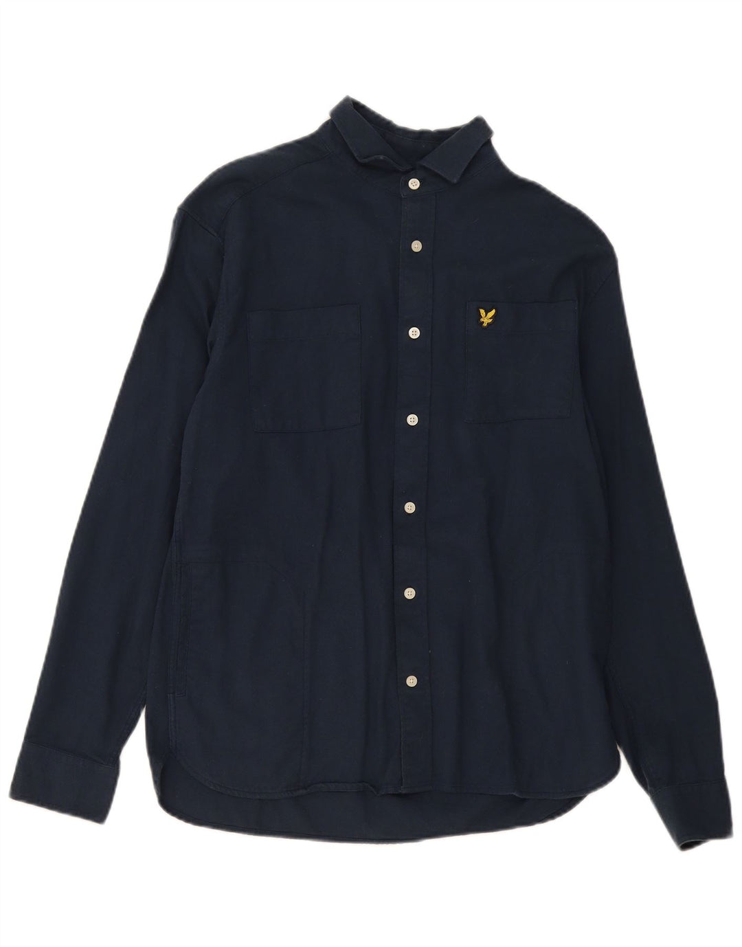 Camisa Lyle & Scott para hombre pequeña de algodón azul marino