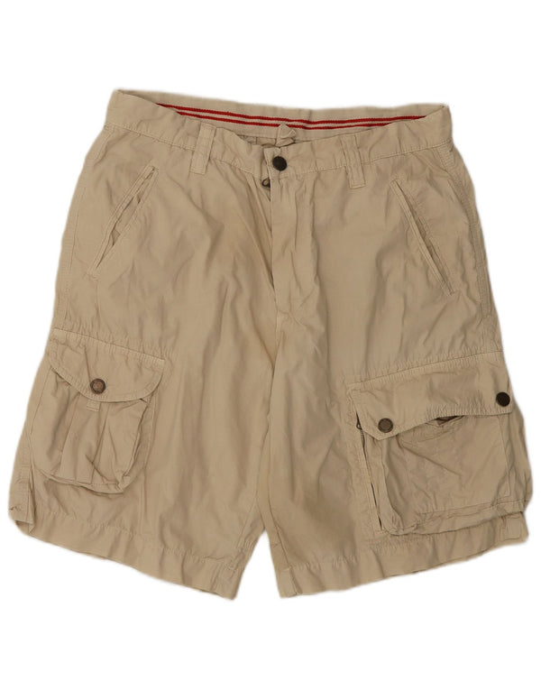 Zara Mens Cargo Shorts EU 42 Grande W32 Beige