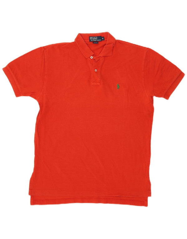 Polo Ralph Lauren Mens Polo Shirt Medium Red Cotton