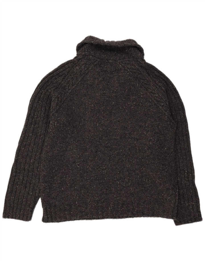 Jersey con cuello chal para hombre de Fat Face XL Lana moteada gris