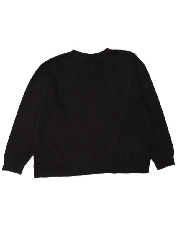Vans Womens Graphic Sweatshirt Jumper UK 18 XL Black Floral Cotton