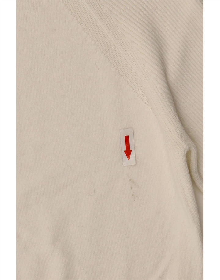 Marks & Spencer Jersey con Cuello Barco para Mujer UK 10 Small White