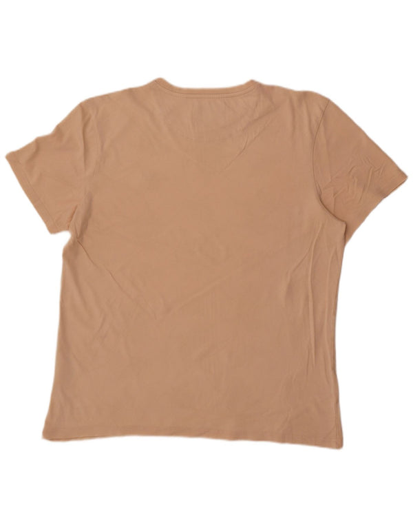 Lyle & Scott Camiseta Hombre Top XL Beige Algodón