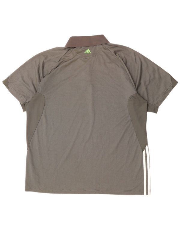 Polo ADIDAS Rolando Carros para hombre XL gris a rayas