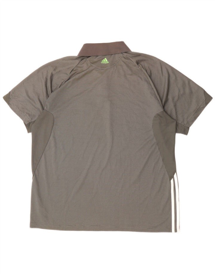 Polo ADIDAS Rolando Carros para hombre XL gris a rayas