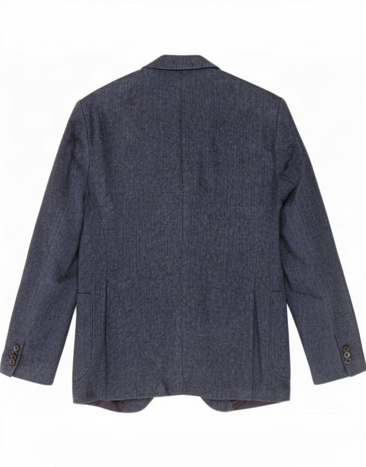 Tommy Hilfiger Chaqueta Blazer a Medida para Hombre IT 50 Grande Azul Marino