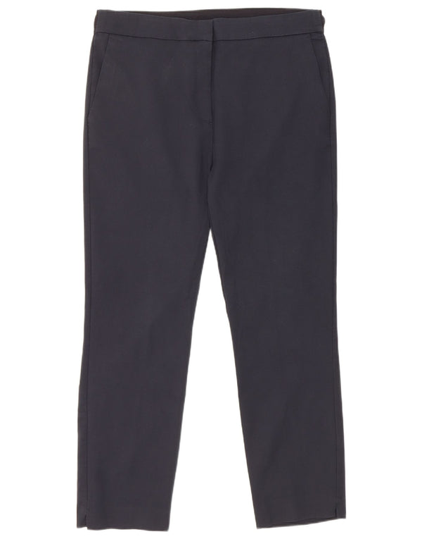 Zara Pantalón Chino Cónico Para Mujer 2XL W34 L26 Algodón Azul Marino