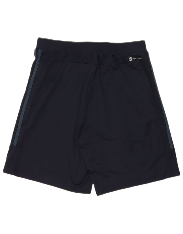 Adidas Mens Aeroready Sport Shorts Medium Navy Blue Polyester