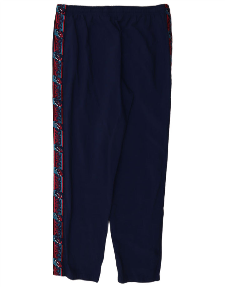 Asics Hombre Pantalones De Chándal Gráfico IT 50 Medium Azul Marino Colorblock