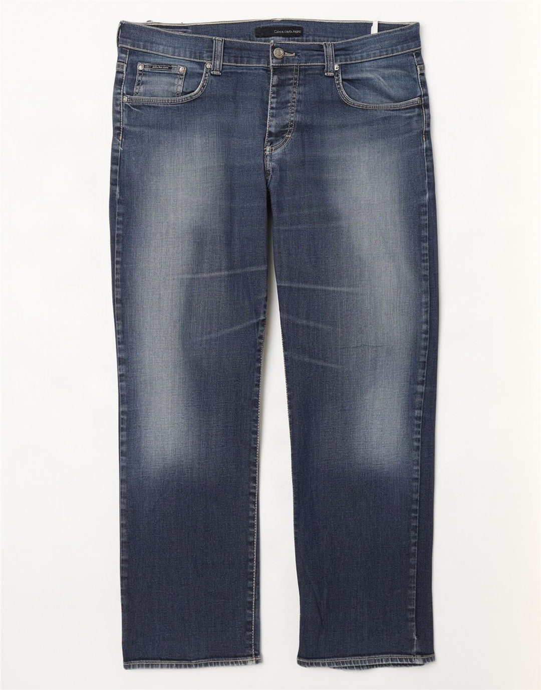 Vaqueros rectos Calvin Klein para hombre W36 L31 azul