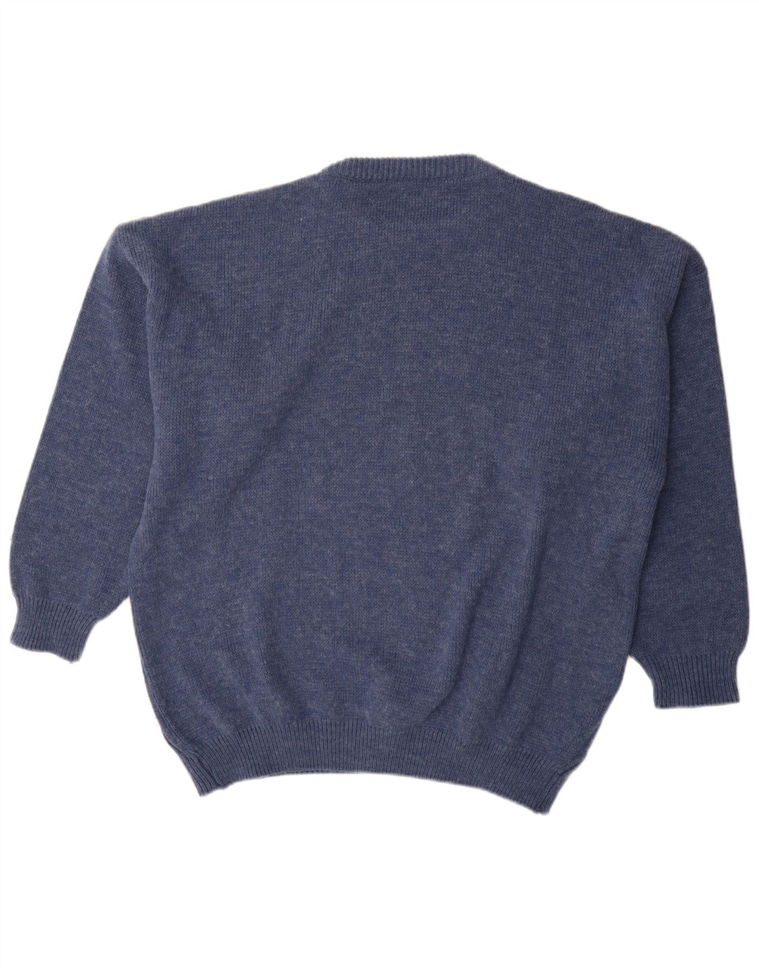 St Moritz Jersey con cuello redondo y gráfico para hombre de lana azul grande