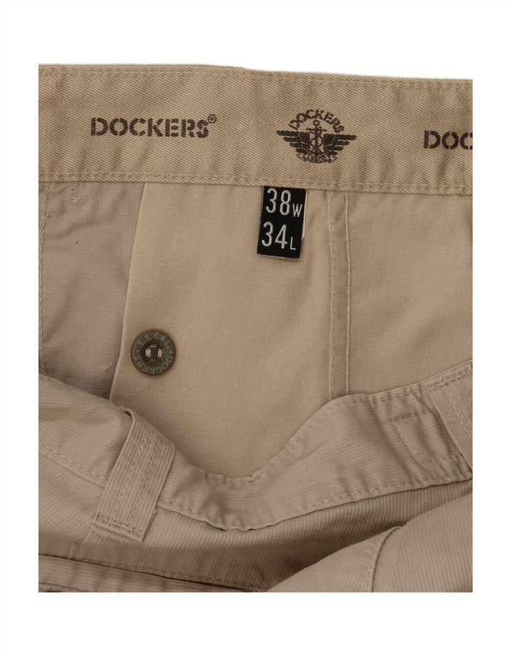 DOCKERS Mens Straight Chino Trousers W38 L31 Beige