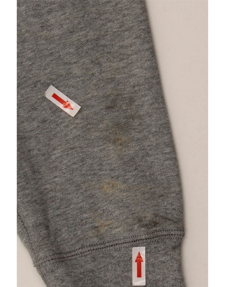 Nike Jersey con capucha y estampado gráfico de algodón moteado en gris medio