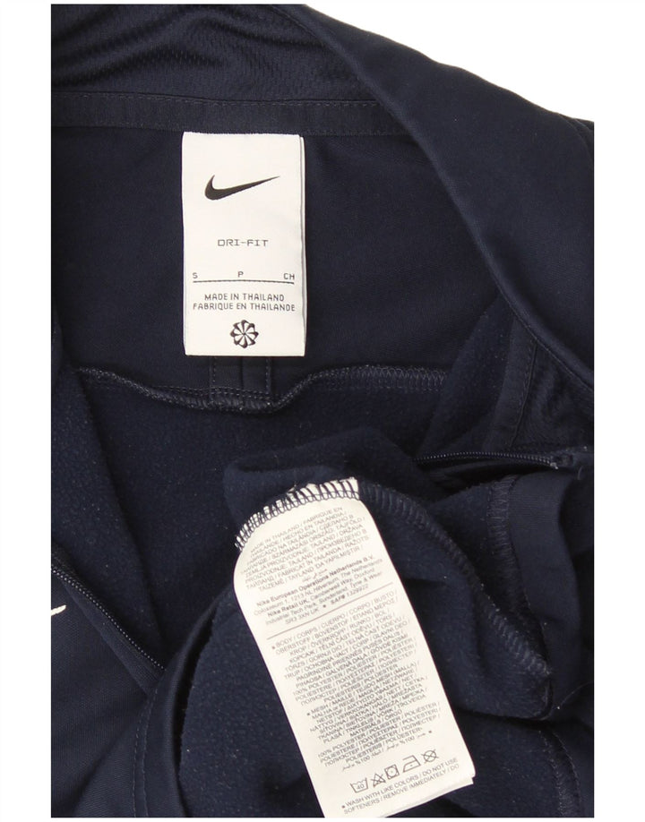 Nike Hombre Dri Fit Jersey Chándal Top Pequeño Azul Marino Colorblock