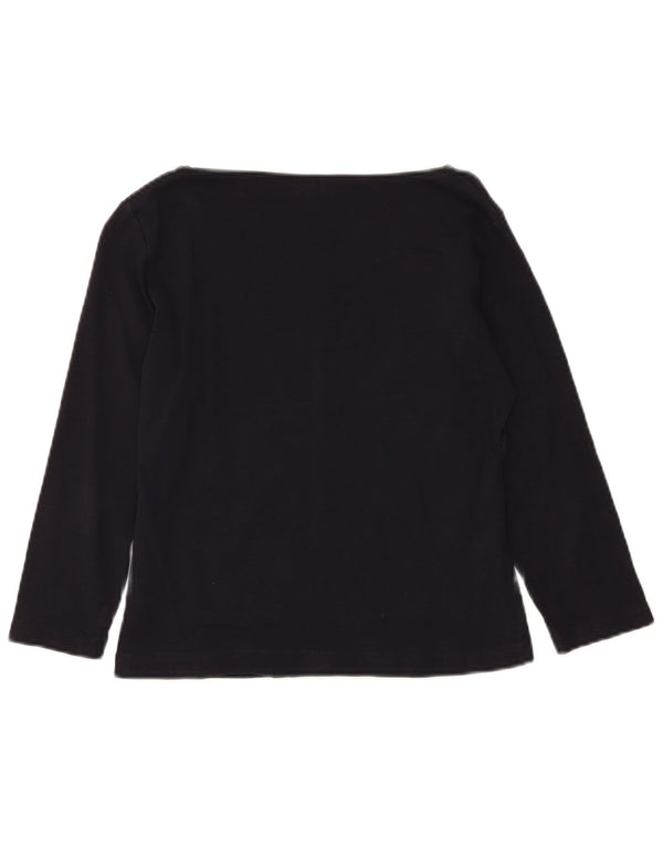 Guess Top corto para mujer manga 3/4 UK 18 XL Algodón azul marino