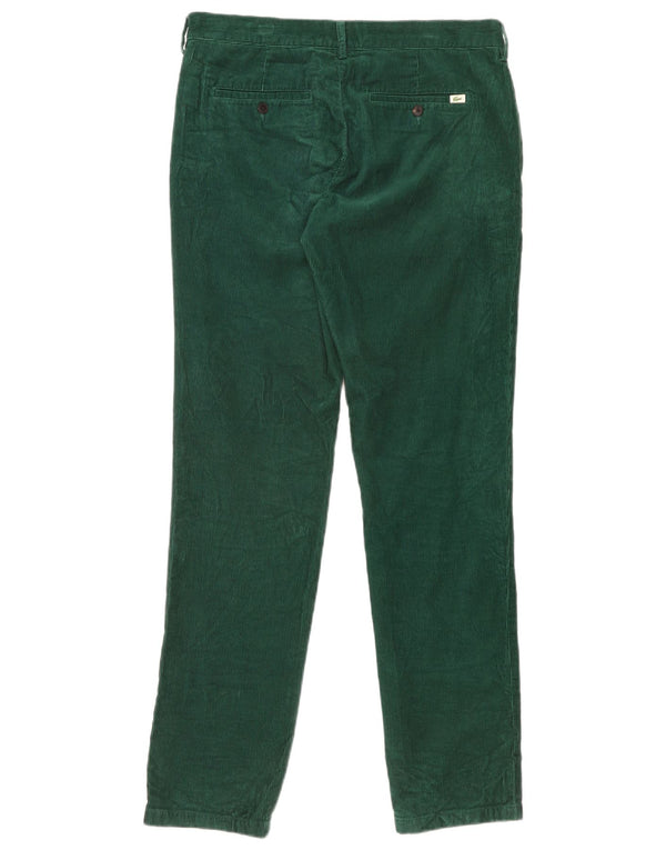 Pantalones Lacoste Hombre Slim Fit De Pana W34 L34 Algodón Verde