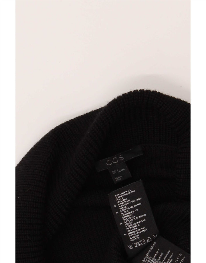 Cos - Jersey extragrande con cuello vuelto para mujer, talla S, color negro