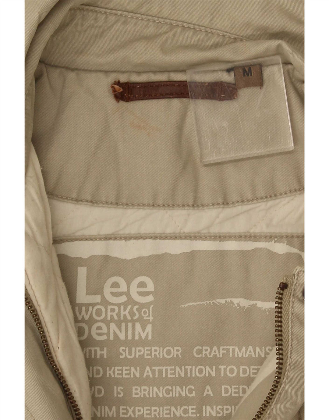 Chaqueta utilitaria Lee para mujer UK 44 Algodón beige medio