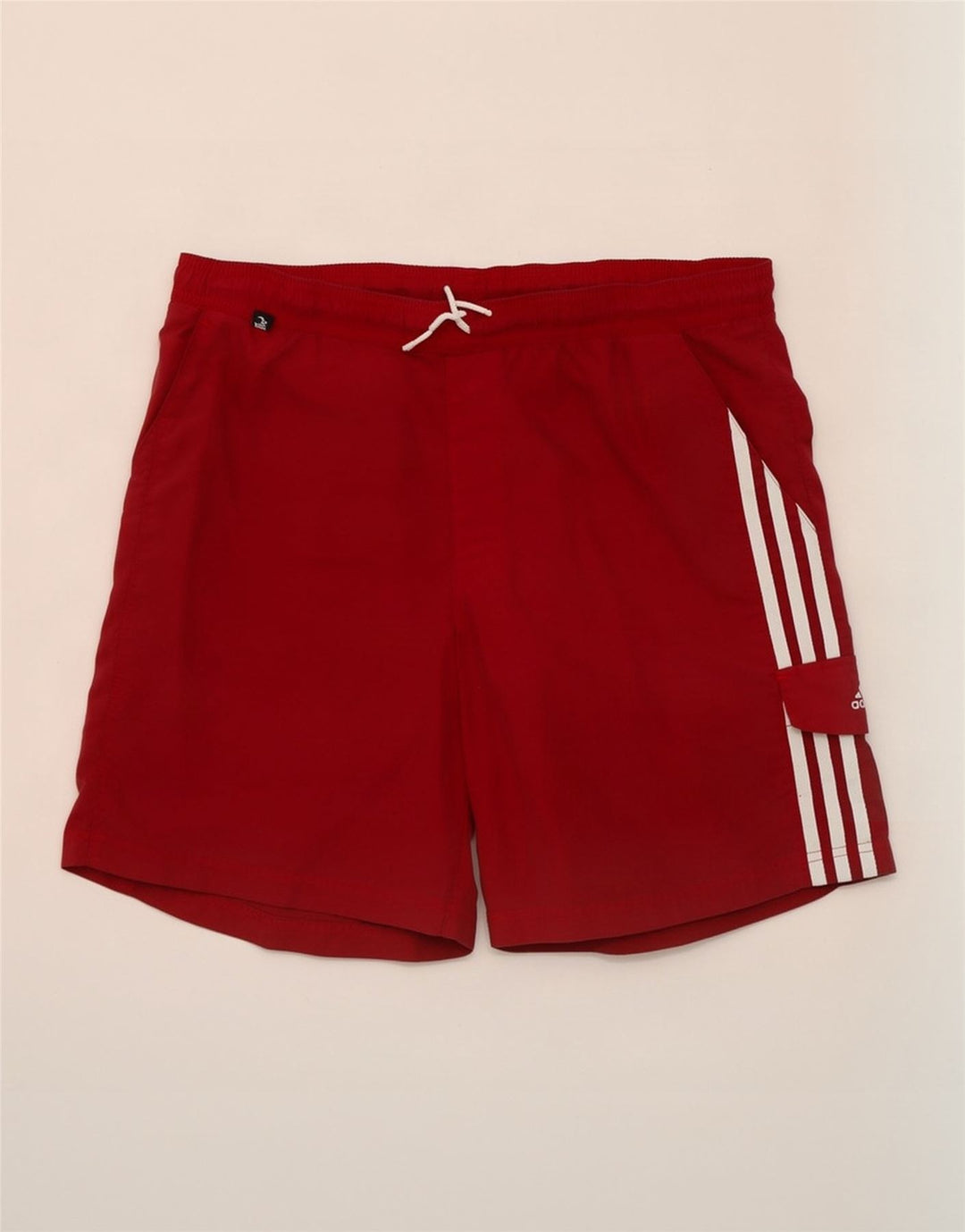 Adidas Hombre Bañador Corto Granate Medio Poliéster