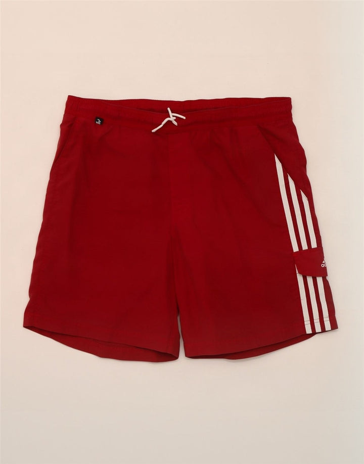 Adidas Hombre Bañador Corto Granate Medio Poliéster