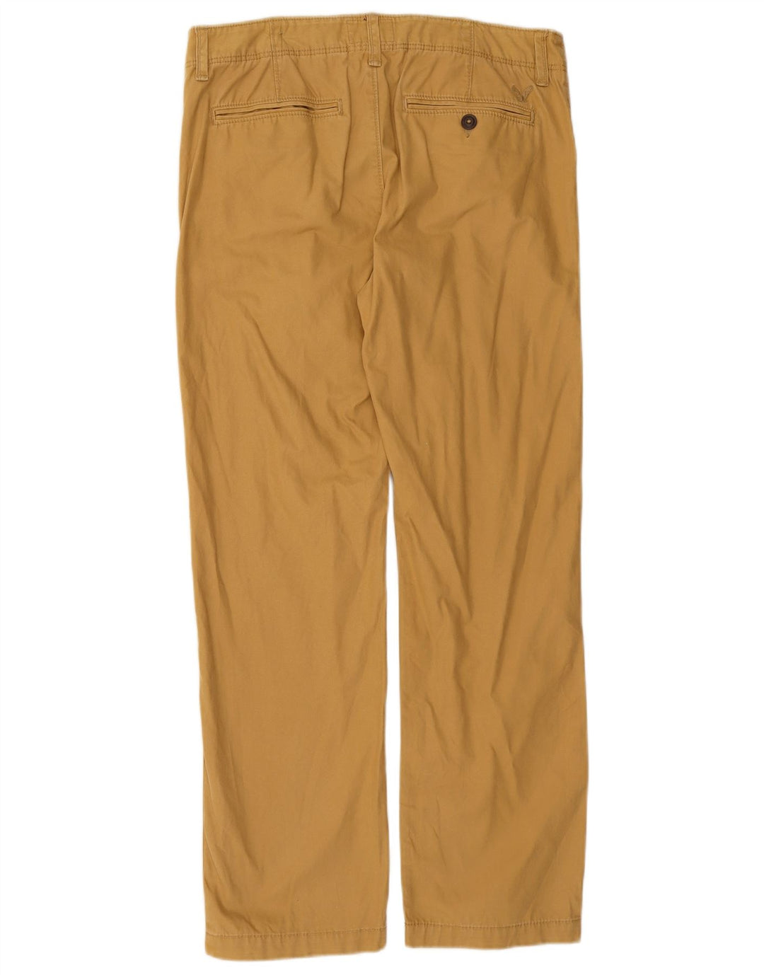 AMERICAN EAGLE Pantalón chino recto para hombre W32 L32 Algodón marrón