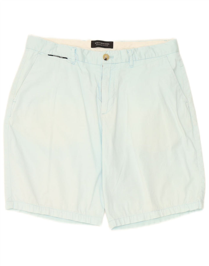 Pantalones cortos chinos Scotch & Soda para hombre W31 Algodón azul medio
