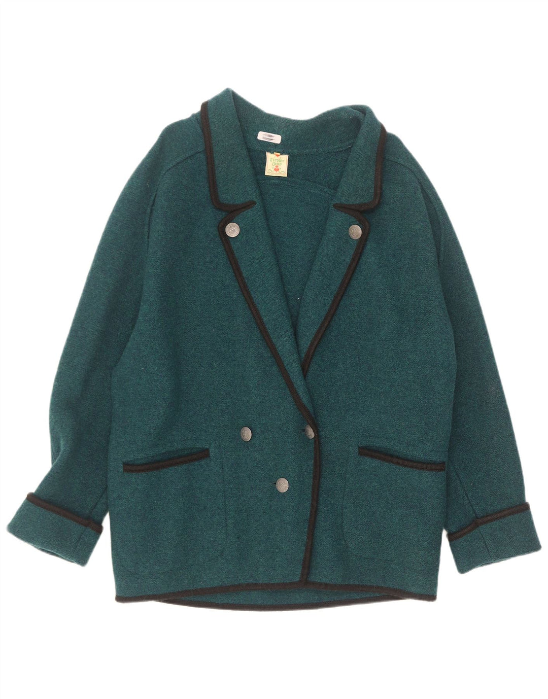 Vintage mujer oversize chaqueta blazer de doble pecho EU 38 verde medio
