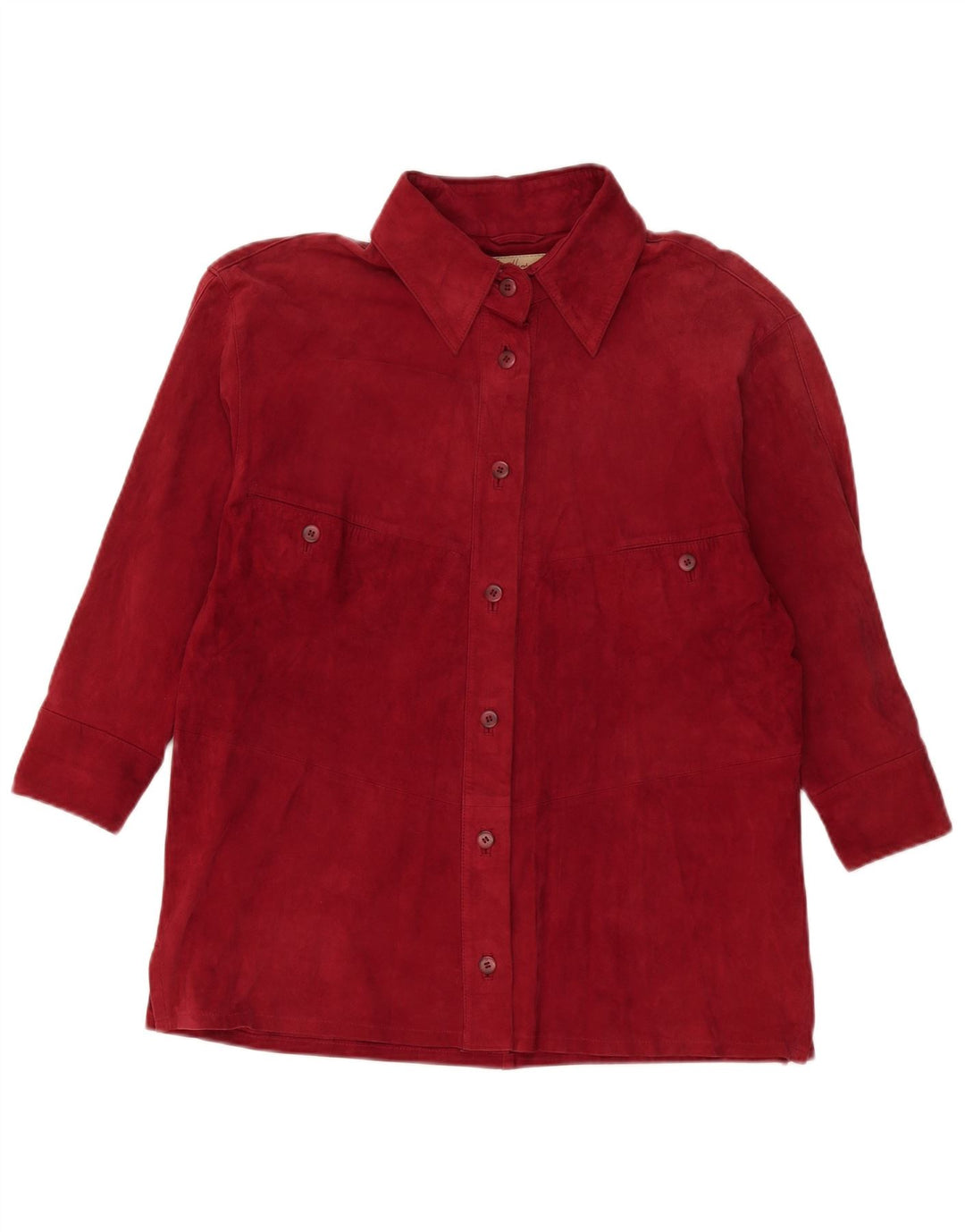MAX HARDER Camisa de ante para mujer ES 40 XL Rojo