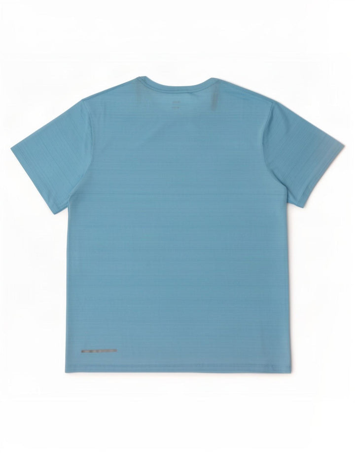 Camiseta Nike Dri Fit para hombre Top grande de poliéster a rayas azules