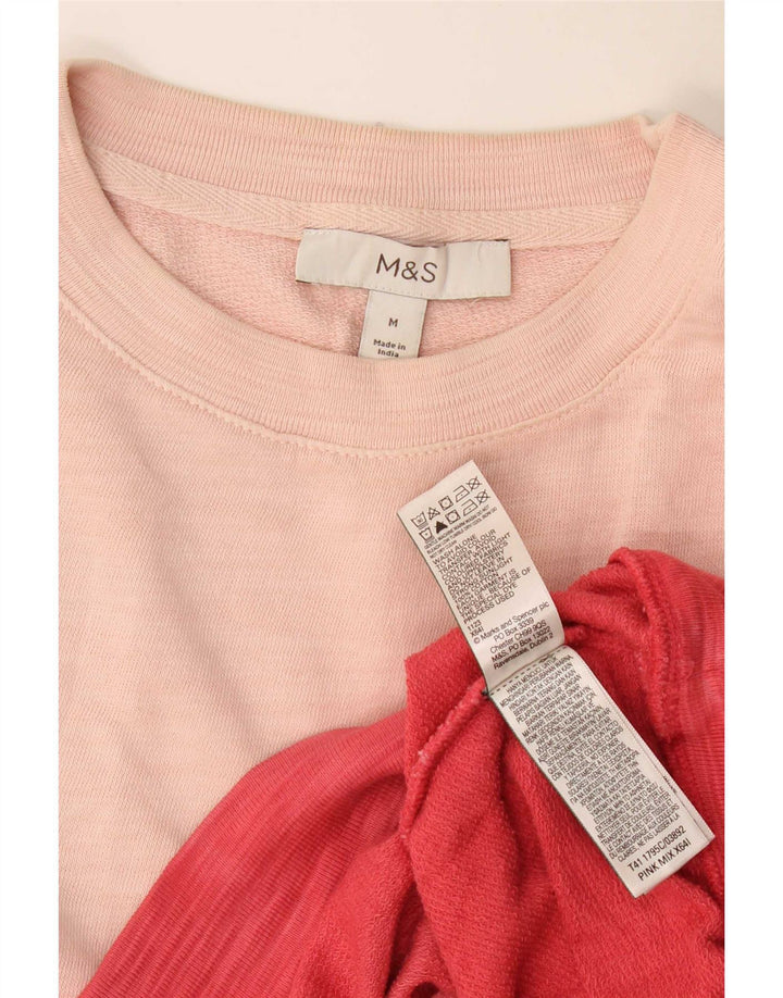 Marks & Spencer Sudadera tipo jersey para mujer UK 44 Medium Pink Colourblock