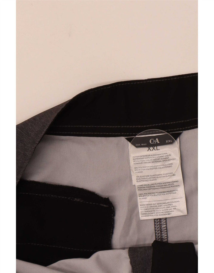 C&A Bañador gráfico para hombre, talla 2XL, poliéster gris