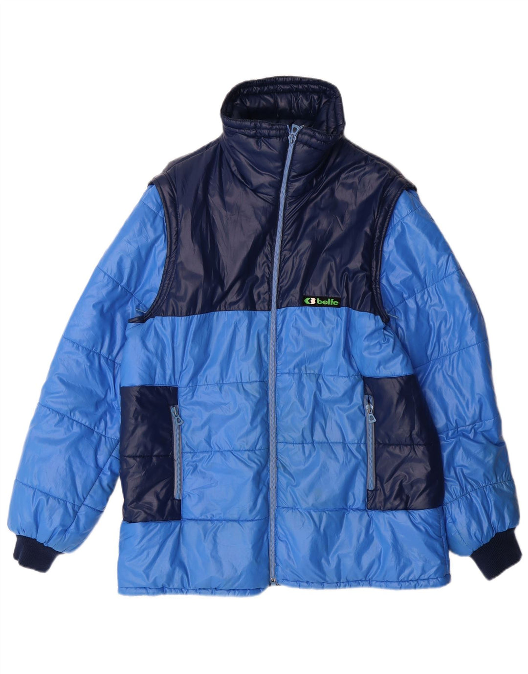 Belfe Chaqueta acolchada para hombre IT 56 3XL Azul Colorblock