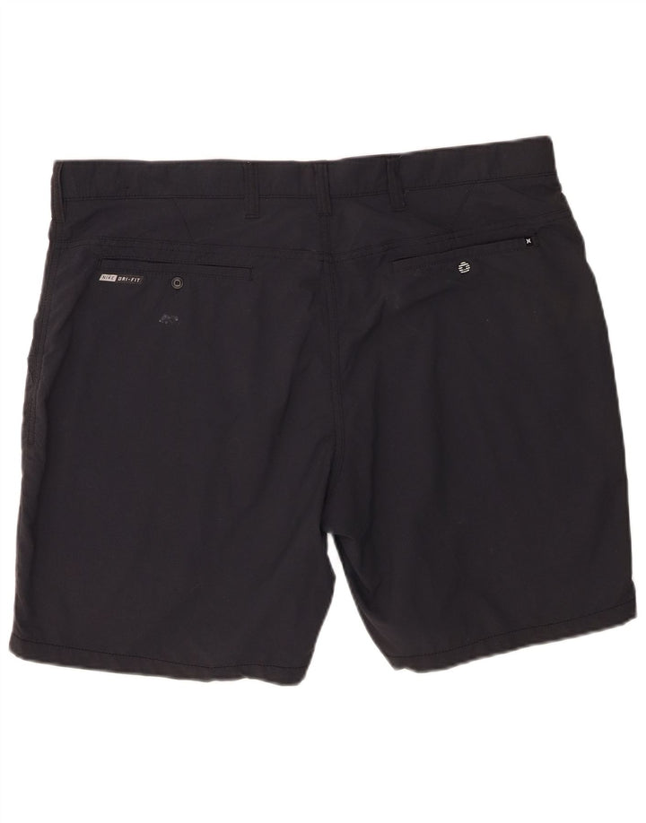 Hurley Pantalones cortos chinos para hombre W38 XL Nylon gris