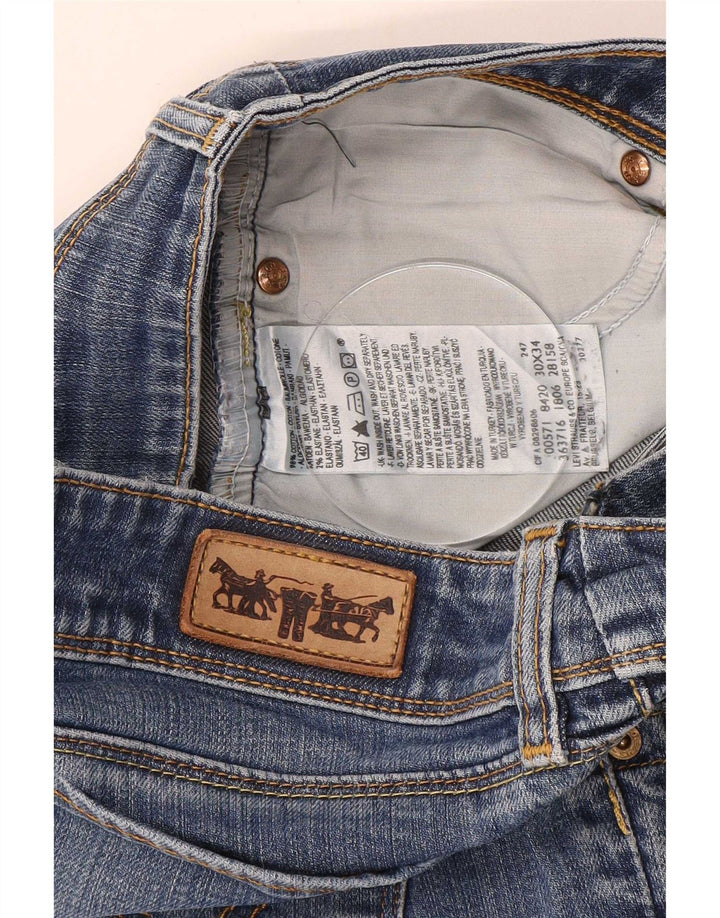 Vaqueros Levi's Mujer 571 Slim W30 L31 Algodón Azul