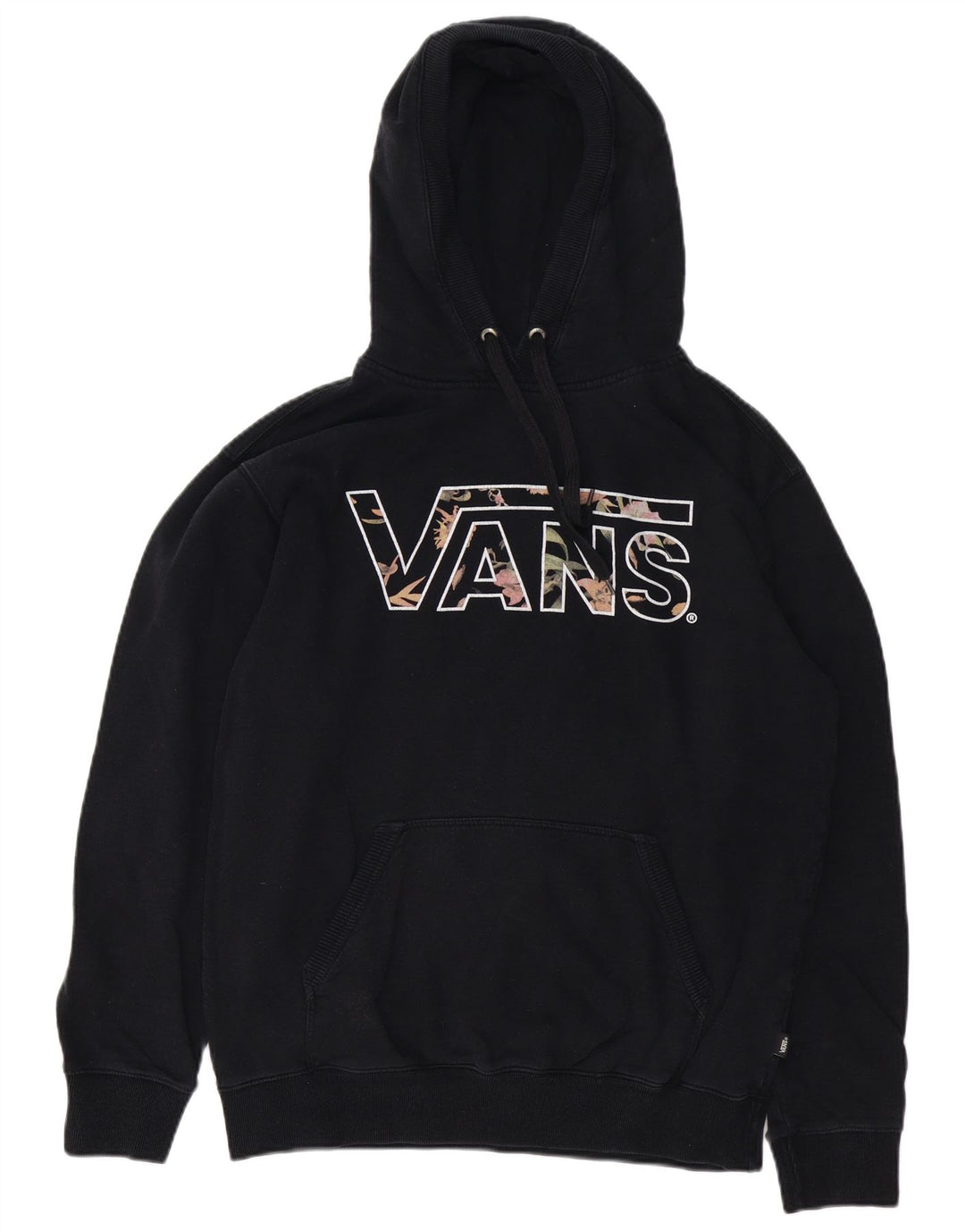 VANS Hombre Graphic Sudadera con capucha Jumper Large Negro Algodón